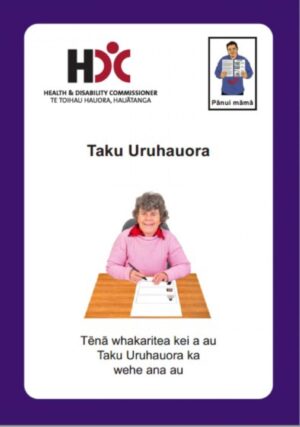 Front cover of the Easy Read My Health Passport in te reo Māori